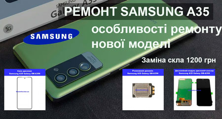 Заміна екрану Samsung A35