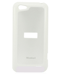Чехол силиконовый HTC One V (Modeall белый)