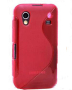 Чехол силиконовый Samsung i8160 (красный)
