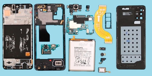 Телефон Самсунг А51 в разборке 