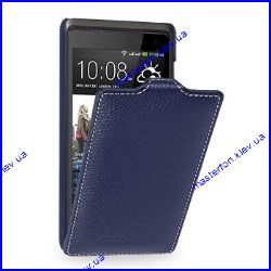 Чехол книжка HTC Desire 600 (синий)