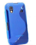 Чехол силиконовый Samsung i8160 (синий)