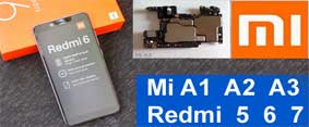 Замена материнской платы и ремонт телефонов Xiaomi Mi A1 Mi A2 Mi A3 Redmi 5 Redmi 6 Redmi 6 pro Redmi 7 Киев Дарница КПИ Хрещатик