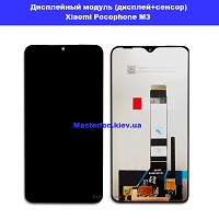 Замена дисплейного модуля (дисплей+сенсор) Xiaomi Pocophone M3 метро Дарница Деснянский район 