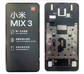 Замена оригинального дисплейного модуля с рамкой для xiaomi Mi Mix3